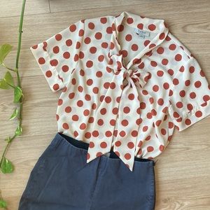 Polka dot tie shirt